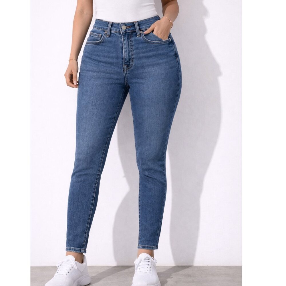 GAP True Skinny Jeans Women's Size 2/26 High Rise Stretch Blue Denim
